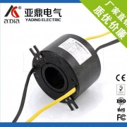 新一代纺机滑环 烫光机过孔导电滑环 轧光机空心轴导电滑环